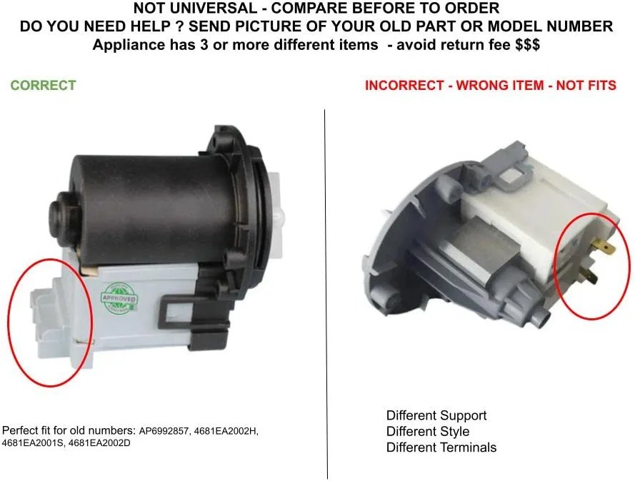 GLOB PRO SOLUTIONS EAU61383518 CKD4052 Pump & Motor