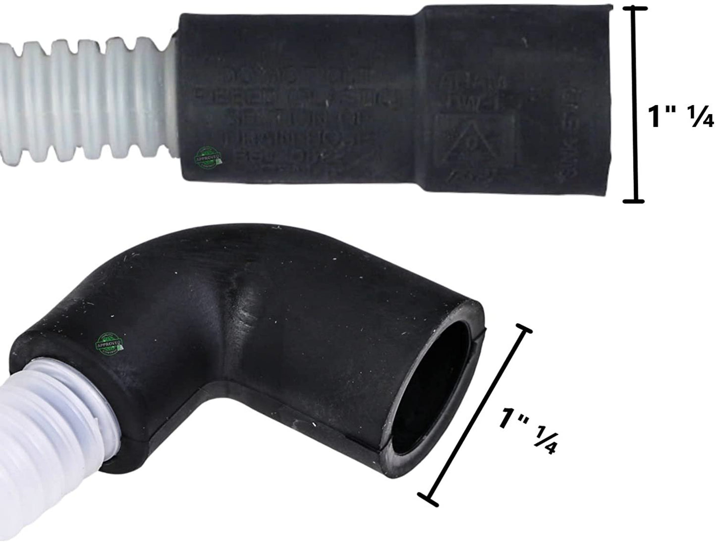 GlobPro WP3374077 Diswasher Drain Hose 72" length Approx. Replacement for and compatible with KitchenAid Whirlpool Kenmore Heavy DUTY