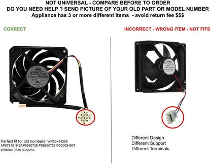 GLOB PRO SOLUTIONS AP5781519 EAP8690738 PS8690738 PD00024607 CKD5471 Condenser Fan Motor
