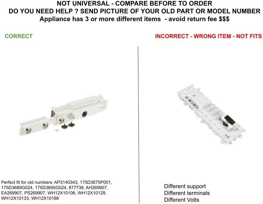 GLOB PRO SOLUTIONS AP3140343 AH269907 EA269907 PS269907 CKD3039 Control Assembly