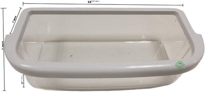 GlobPro 12849106V-12849124K-8170796-8171166 Refrigerator Shallow Door Bin 12 15/16 length Approx. Most USA Appliances 12849106V-12849124K-8170796-8171166 Heavy DUTY
