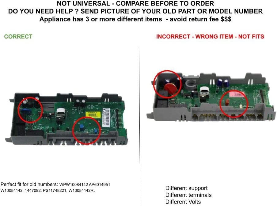 GLOB PRO SOLUTIONS AP6014951 PS11748221 EAP11748221 PD00003509 CKD2973 Main Control Board compatible with Estate, Kenmore, Kitchen Aid Roper