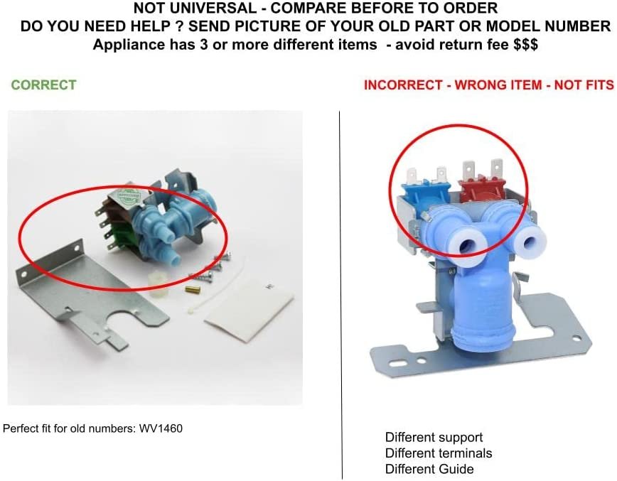 GLOB PRO SOLUTIONS WV1460 CKD5548 Water Inlet Valve