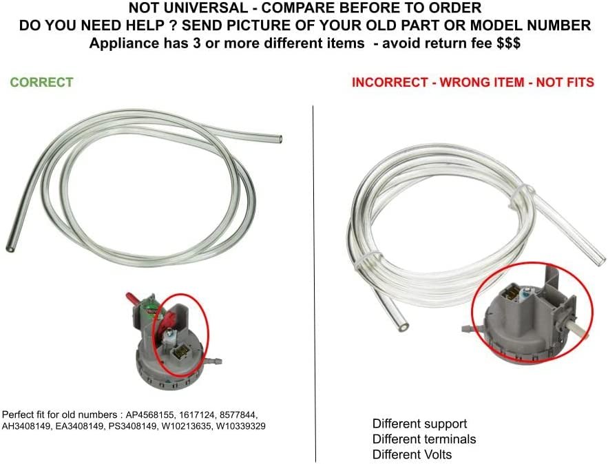 GLOB PRO SOLUTIONS 8577844 1617124 W10213635 W10339329 CKD3174 Water Level Switch Kit