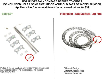 GLOB PRO SOLUTIONS AP2620171 AH265605 EAP265605 PD00001017 CKD5411 Heating Element Kit