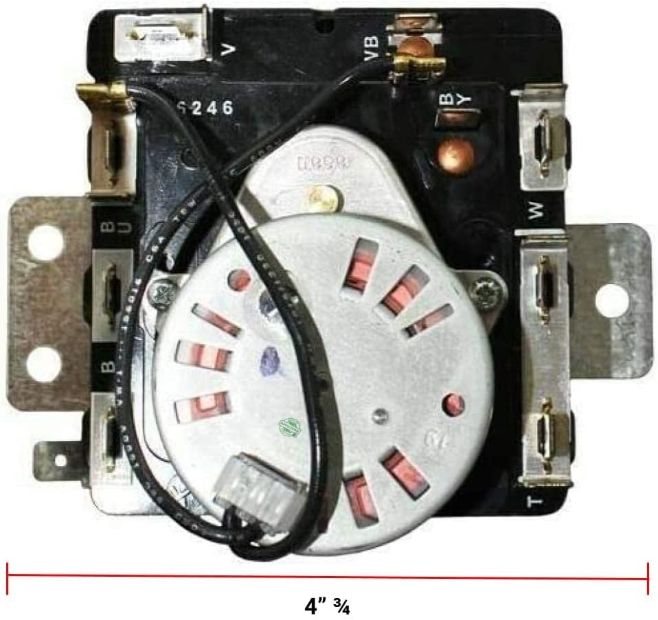 GLOB PRO SOLUTIONS 3406015 548375 3406702 3976576 CKD2113 Dryer Timer 4" ¾ Length Approx. Replacement for and compatible with Kenmore Heavy DUTY