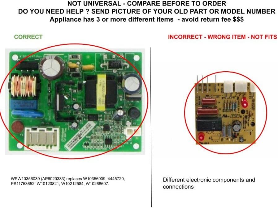 GLOB PRO SOLUTIONS W10120821 4445720 W10212584 W10268607 W10356039 CKD3773 Relay Control Board