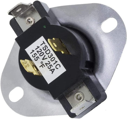 GLOB PRO SOLUTIONS AP6008270 PS11741405 EAP11741405 PD00002313 CKD2502 Dryer Cycling Thermostat 2" Length Approx. Replacement for and compatible with Whirlpool Maytag Kenmore Heavy DUTY