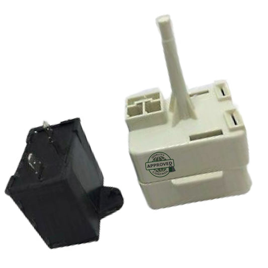 GlobPro AP5983674+ WAP6023677 Refrig Compressor Start relay + Capacitor Replacement for and compatible with Compatible With Kenmore Maytag Heavy DUTY