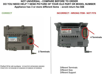 GLOB PRO SOLUTIONS W10354088 2683855 W10384506 W10388205 W10406635 CKD3995 Control Board