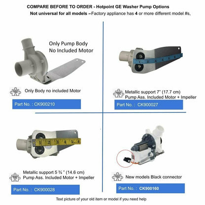 DELIVERY 2-3 DAYS-  WH23X10013 GE Pump for Washer  WH23X10013