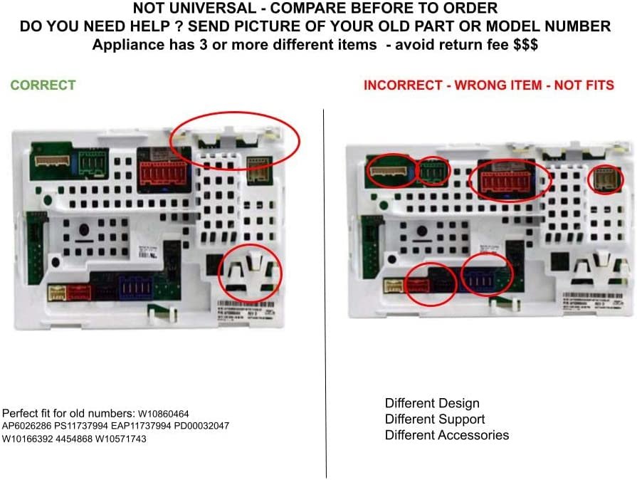 GLOB PRO SOLUTIONS AP6026286 PS11737994 EAP11737994 PD00032047 CKD6059 Main Control Board