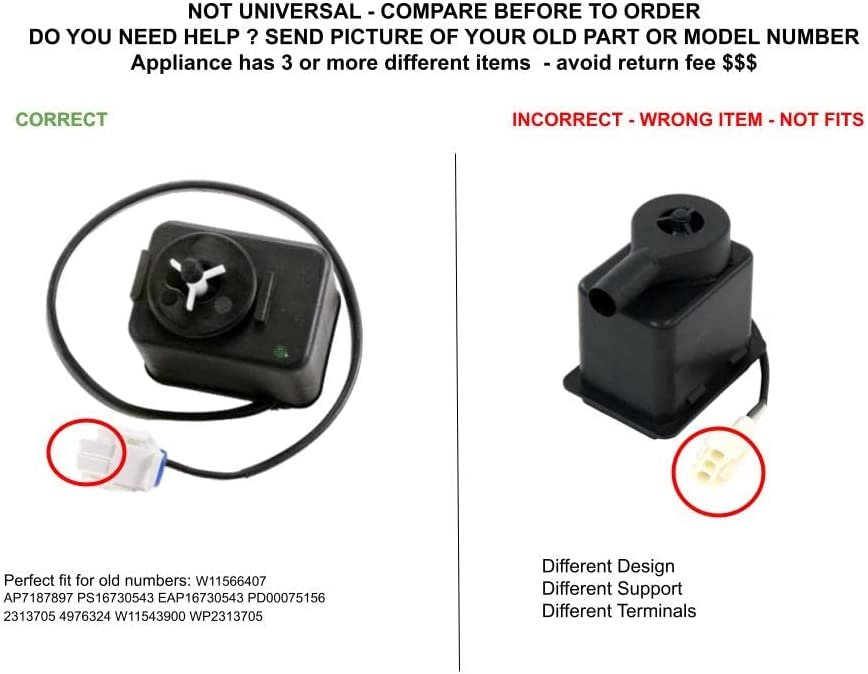 GLOB PRO SOLUTIONS AP7187897 PS16730543 EAP16730543 PD00075156 CKD5794 Reservoir Drain Pump