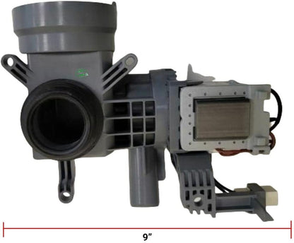 GLOB PRO SOLUTIONS W10365896 B40-3A CKD1358 Washer Water Pump MOTOR 9" length Approx. Replacement for and compatible with Maytag Whirlpool Crosley Amana Heavy DUTY