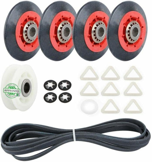 GLOB PRO SOLUTIONS AP3109602 PS373088 EAP373088 PD00002451 CKD3103 Drum Roller, Belt, & Pulley Kit