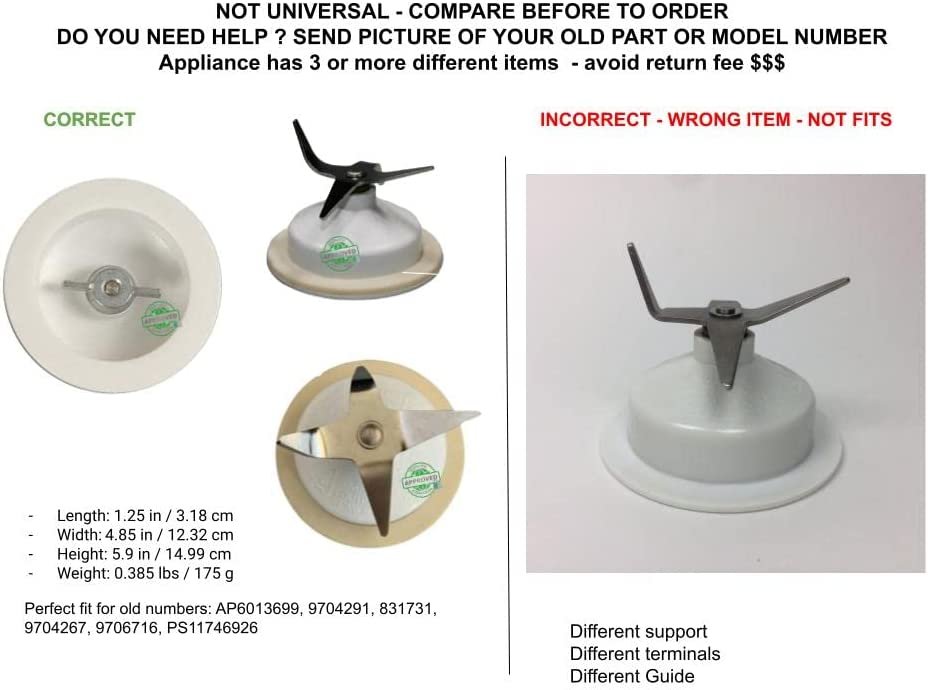 GLOB PRO SOLUTIONS 9704203 831731 9704267 9704291 9706716 CKD3569 Dome & Blade Assembly