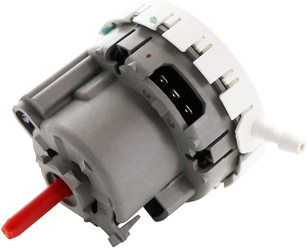 GLOB PRO SOLUTIONS 1608267 1608267 3366847 3950421 CKD2681 Washer Pressure Switch 3" ½ Length Approx. Replacement for and compatible with Whirlpool KitchenAid Roper Kenmore Heavy DUTY