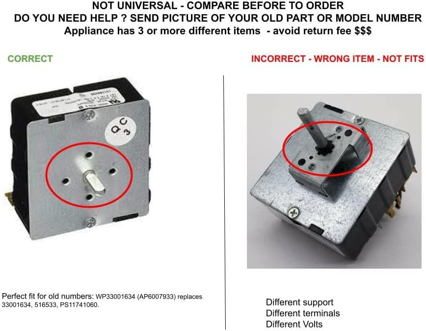 GLOB PRO SOLUTIONS AP2107628 PS645294 EAP645294 PD00043856 CKD4933 Timer