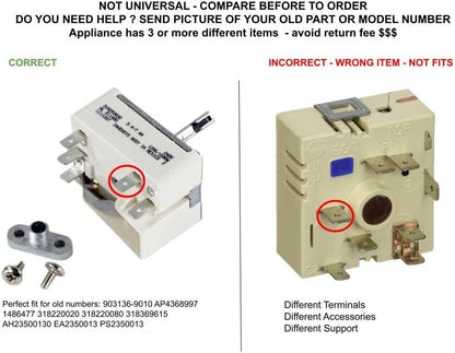 GLOB PRO SOLUTIONS AP4368997 PS2350013 EAP2350013 PD00023820 CKD4436 Surface Element Switch Kit