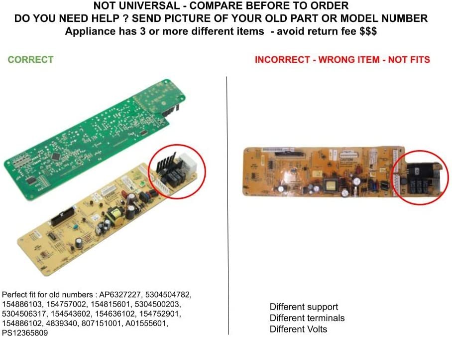GLOB PRO SOLUTIONS 154543602 1550665 CKD4346 Control Board