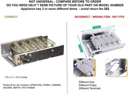 GLOB PRO SOLUTIONS 279843 469744 3398062 3403586 CKD4776 Heating Element
