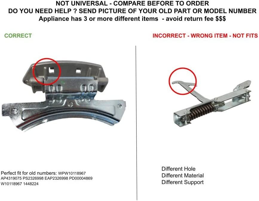 GLOB PRO SOLUTIONS W10118967 1448224 CKD5302 Door Hinge