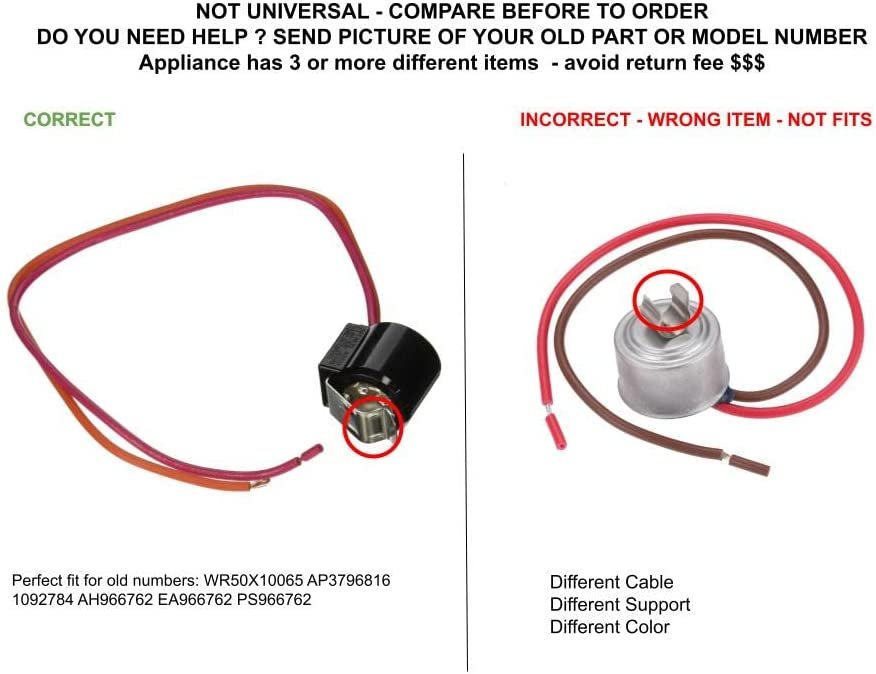 GLOB PRO SOLUTIONS WR50X10065 CKD4396 Defrost Thermostat