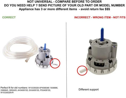 GLOB PRO SOLUTIONS AP4568366 AH3408155 EAP3408155 PD00004544 CKD2873 Water Level Pressure Switch compatible with Crosley, Inglis, Kenmore Kitchen Aid