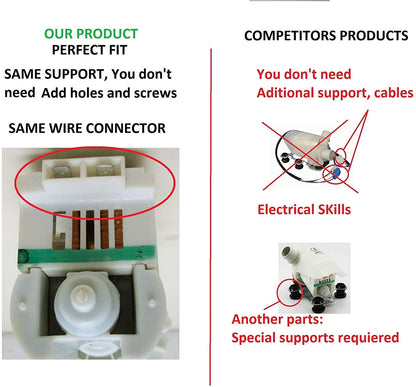 EQUIPMENT DOCTOR US Washer Water Pump Motor Mod: M75 461970228513 Compatible for OEM