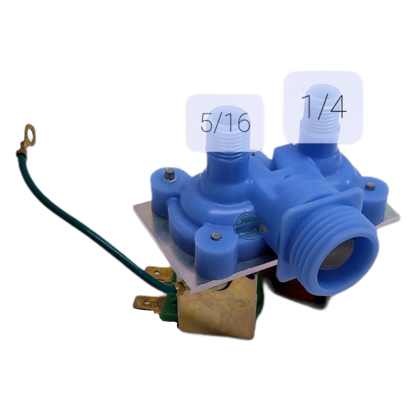 GlobPro 627431 627580 AH1726261 D7190103 Frid. Water Inlet Valve 5/16" - ¼" Replacement for and compatible with Amana Heavy DUTY