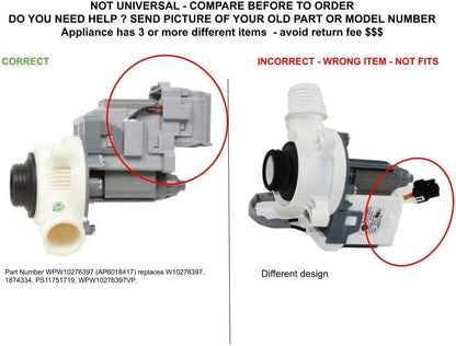 GLOB PRO SOLUTIONS B40-3A 91PS3132 CKD5774 Drain Pump