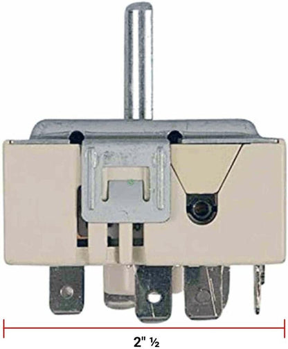 GLOB PRO SOLUTIONS WPW10244639 CKD2385 Range Surface Element Switch 2" ½ Length Approx. Replacement for and compatible with Whirlpool Maytag Heavy DUTY