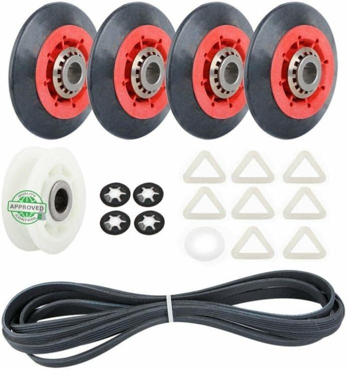 GLOB PRO SOLUTIONS 2015 587637 4392067VP 80047 CKD3104 Drum Roller, Belt, & Pulley Kit