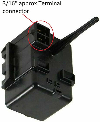 GLOB PRO SOLUTIONS 213615000 CKD2002 Refrigerator Fits Compressor Start Relay 213615000 3/16. Termin Heavy DUTY