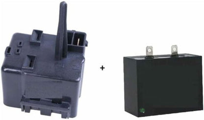 GLOB PRO SOLUTIONS W11285096 CKD5944 Refrigerator Compressor Relay Start Device W11285096, 2319794, FREE Capacitor WPW10662129