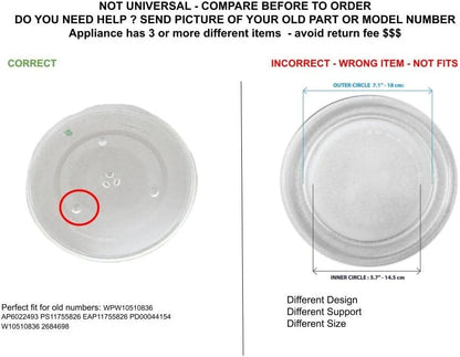 GLOB PRO SOLUTIONS W10510836 2684698 CKD5869 Glass Cooking Tray