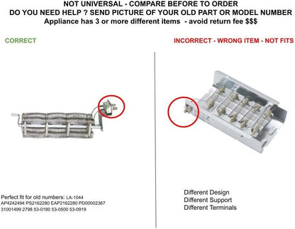 GLOB PRO SOLUTIONS 31001499 2798 53-0180 53-0500 53-0919 CKD5805 Heating Element Assembly