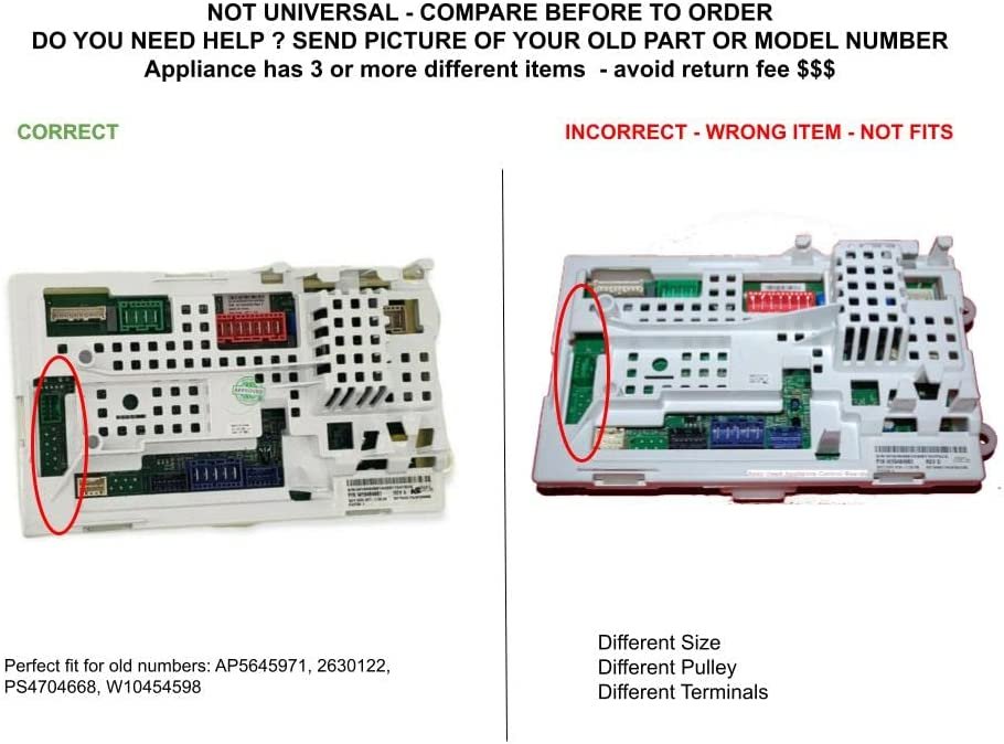 GLOB PRO SOLUTIONS W10484681 CKD4788 Main Control Board