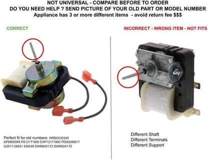 GLOB PRO SOLUTIONS WR60X30349 CKD5303 Evaporator Fan Motor Kit