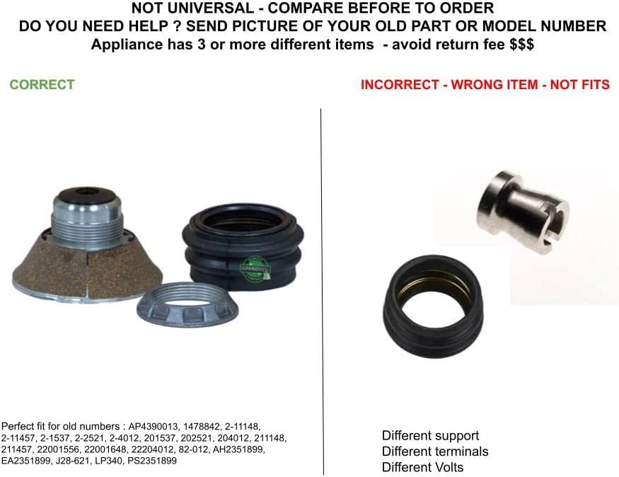 GLOB PRO SOLUTIONS AP4390013 PS2351899 EAP2351899 PD00002517 CKD3161 Tub Stem and Seal Kit