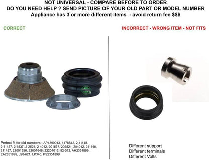 GLOB PRO SOLUTIONS AP4390013 PS2351899 EAP2351899 PD00002517 CKD3161 Tub Stem and Seal Kit