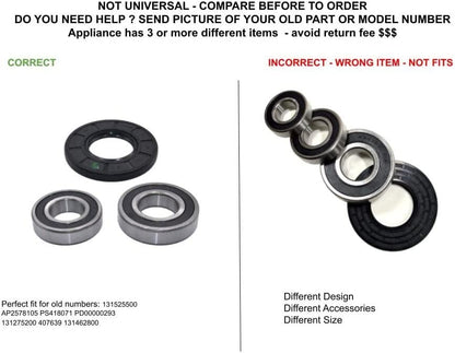 GLOB PRO SOLUTIONS 131275200 407639 131462800 CKD5894 Rear Outer Tub Assembly