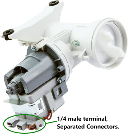 GLOB PRO SOLUTIONS AP6032750 PS11763289 EAP11763289 PD00049058 CKD2154 Washer Water Drain Pump 9In length Approx. Replacement for and compatible with GE Heavy DUTY