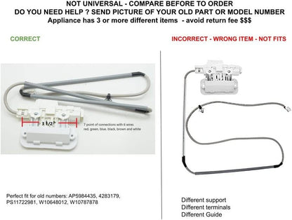 GLOB PRO SOLUTIONS W10648012 AP5984435 W10787878 W10810403VP CKD5919 Lid Lock Assembly