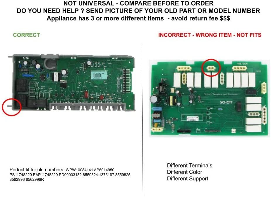 GLOB PRO SOLUTIONS AP6014950 PS11748220 EAP11748220 PD00003182 CKD4692 Main Control Board
