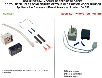 GLOB PRO SOLUTIONS AP5691827 PS8689664 EAP8689664 PD00005285 CKD5423 Start Relay & Overload