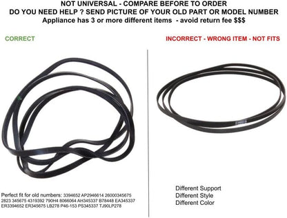 GLOB PRO SOLUTIONS AP2946614 PS345337 EAP345337 PD00004694 CKD4120 Drive Belt