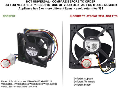 GLOB PRO SOLUTIONS WR60X26866 CKD4247 Evaporator Fan Motor