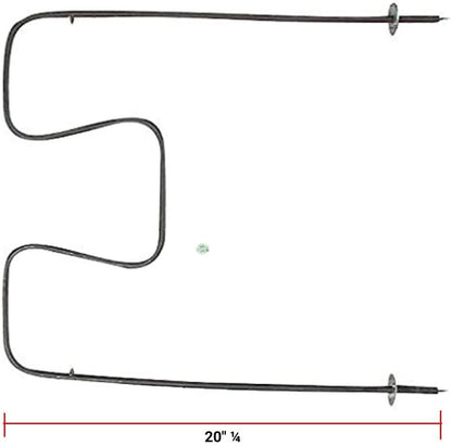 GLOB PRO SOLUTIONS AP2825757 PS8699316 EAP8699316 PD00027317 CKD1306 Range Bake Element 20" ¼ length Approx. Replacement for and compatible with Bosch Heavy DUTY