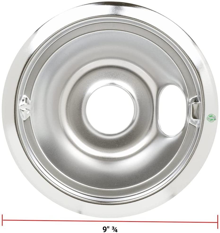 GLOB PRO SOLUTIONS AP6016814 EAP11750107 PS11750107 PD00002484 CKD1816 Range Burner Drip Bowl 9" ¾ diameter Approx. Replacement for and compatible with Maytag Whirlpool Jenn-Air KitchenAid Heavy DUTY